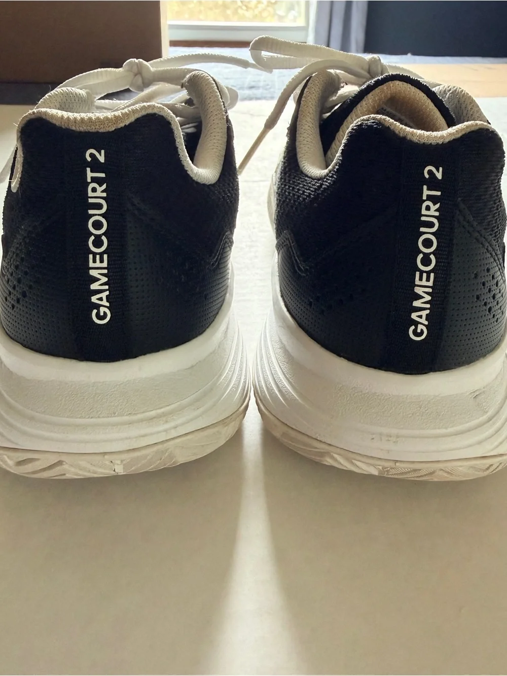 adidas Black and White Court Trainer